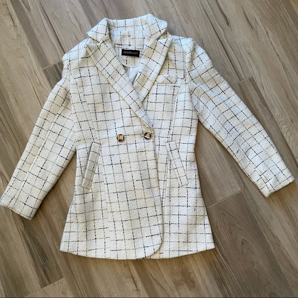 SusieLady/Cream/Blazer/Coat/Fall Transition/ XS